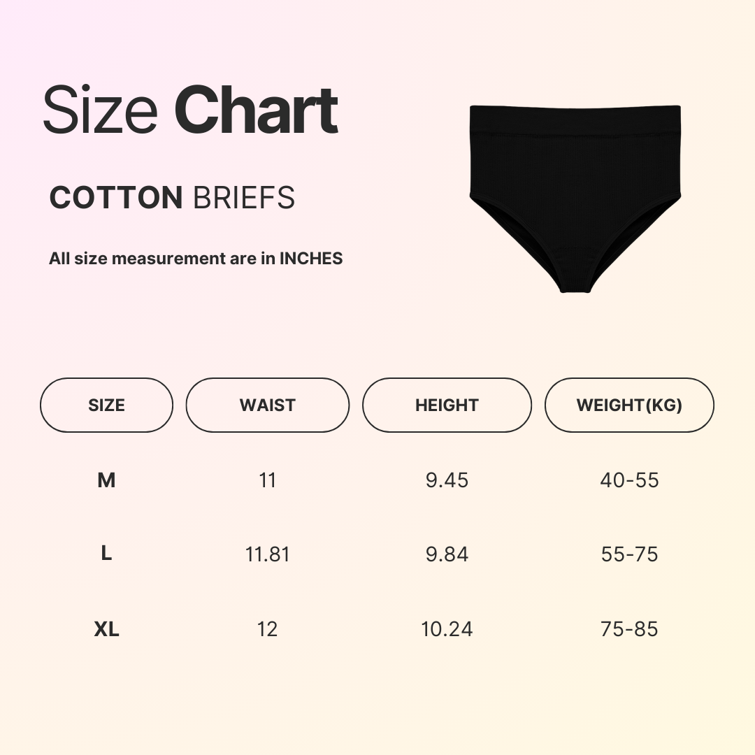 Rib Cotton Briefs - Black