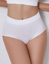 Rib Cotton Briefs - White