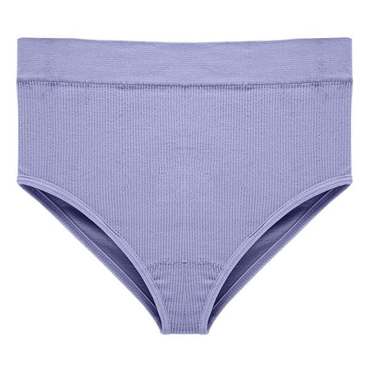 Rib Cotton Briefs - Purple