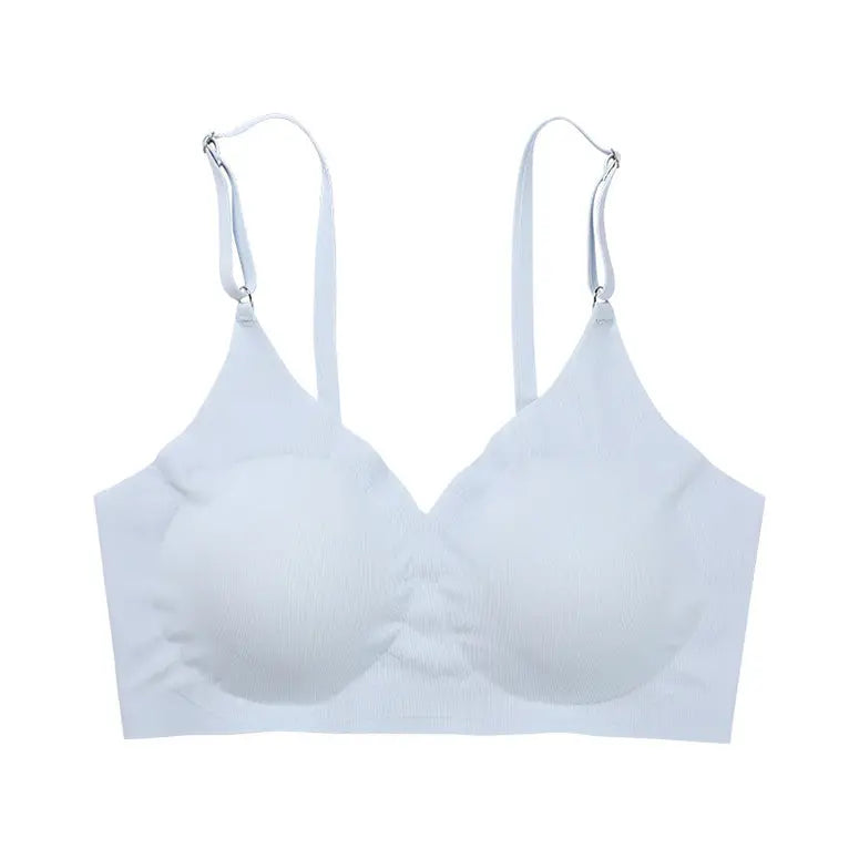 Seamless Scoop Bra - Sky Blue