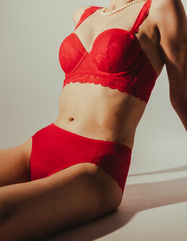 Wildflower Lace set - Red