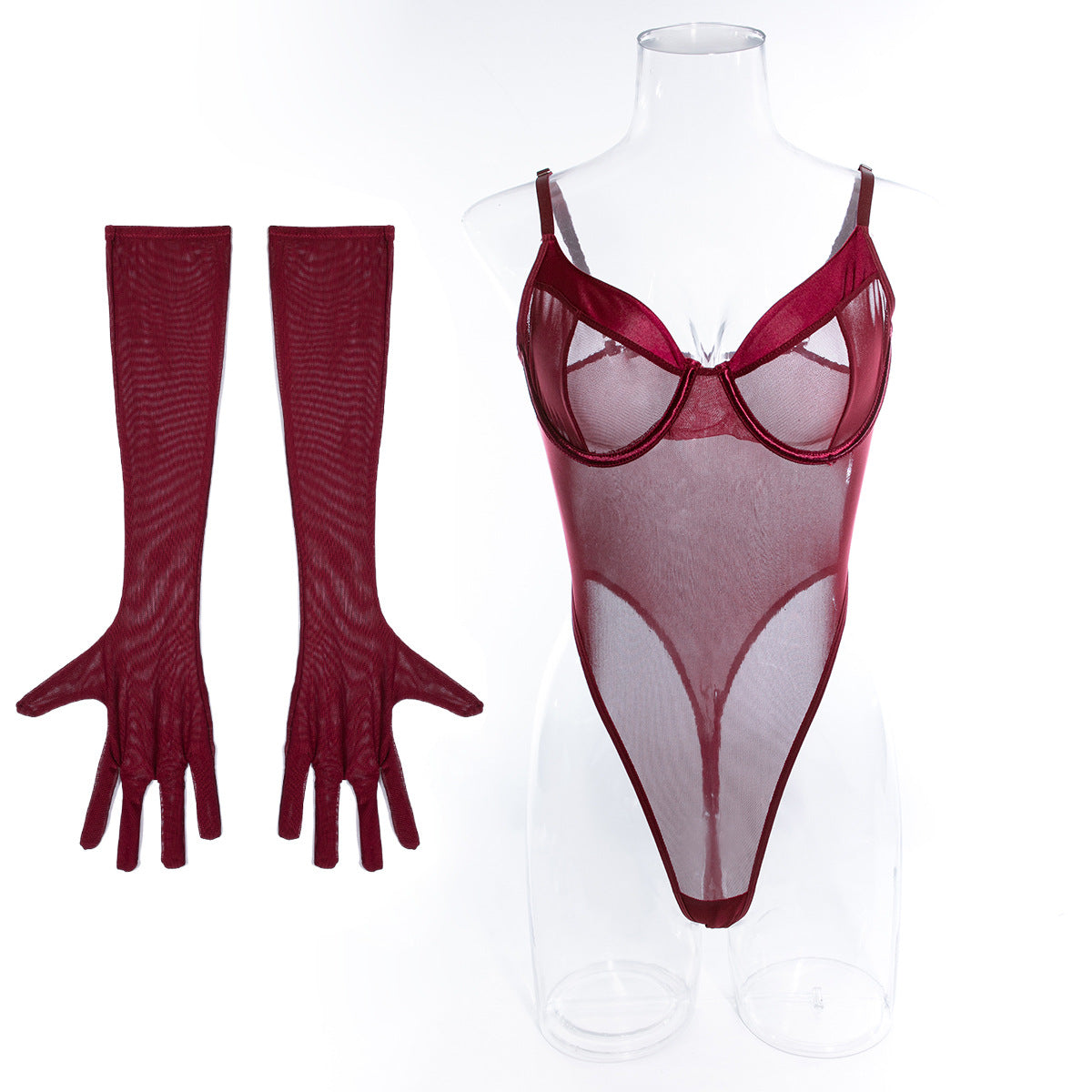Poison Ivy Set - Maroon