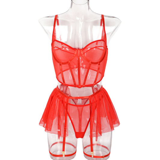 Forbidden Skirt Set - Red