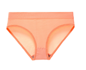 Rib Cotton Briefs - Orange