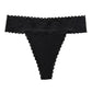 Lace thongs - Black