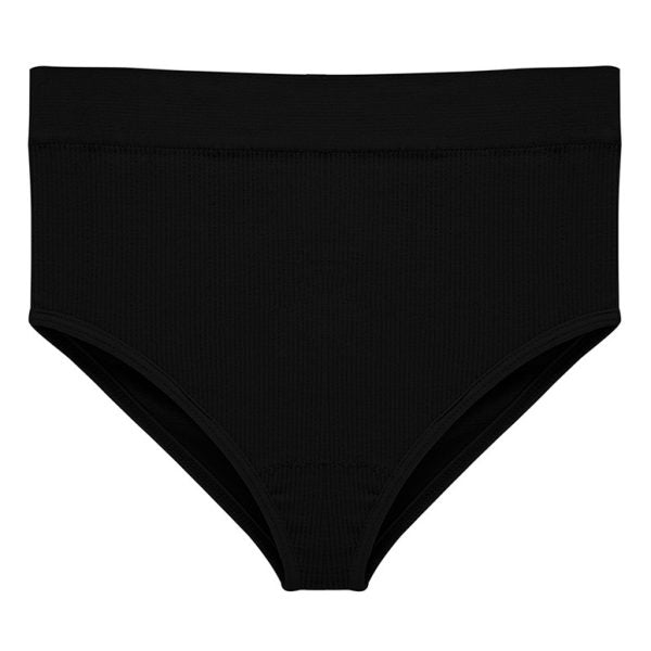Rib Cotton Briefs - Black