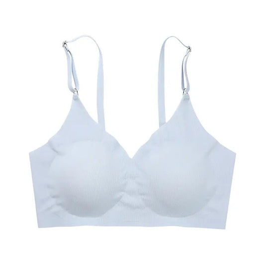 Seamless Scoop Bra - Sky Blue