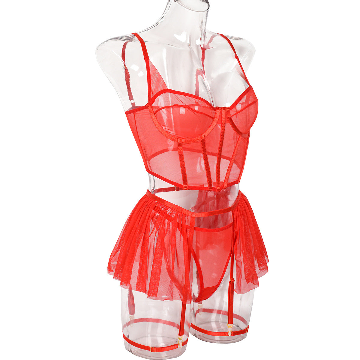 Forbidden Skirt Set - Red