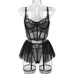 Forbidden Sexy Black Lace Skirt Set - Shop Hollywood Lingerie Online in Pakistan