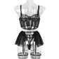 Forbidden Sexy Black Lace Skirt Set - Shop Hollywood Lingerie Online in Pakistan
