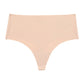 High Waisted Seamless Thong - Nude